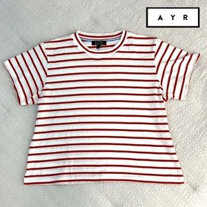 AYR The Sno Cone Tee in Red Stripes